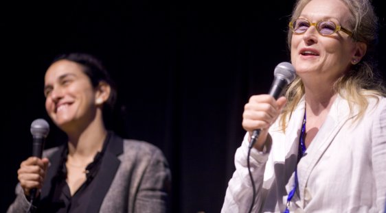 Sarah Gavron and Meryl Streep